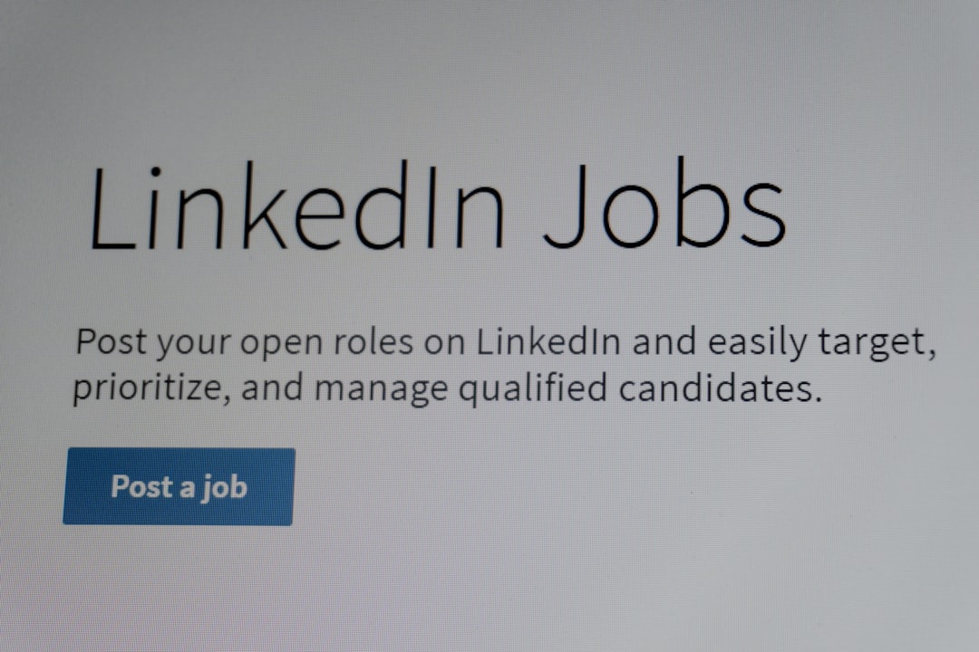 Linkedin jobs interface with 'post a job' button.