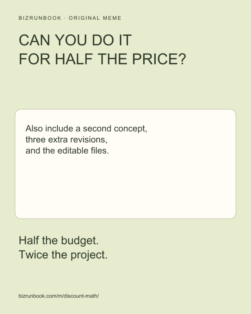 A reduced project budget somehow comes with an expanded list of deliverables.
